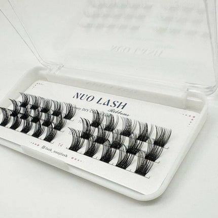 Nuo Cluster Eyelash Thin Band Natural Look Wholesale Diy Pre-cut Lash Extensions Super Soft Segment Lash Clusters Private Label