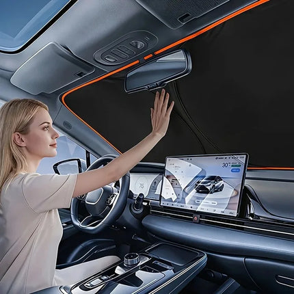 Newly Launched Vehicle Front Windshield Sun Shade UV Sun Block Heat Insulation Interior Car Window Sun Visor Protection