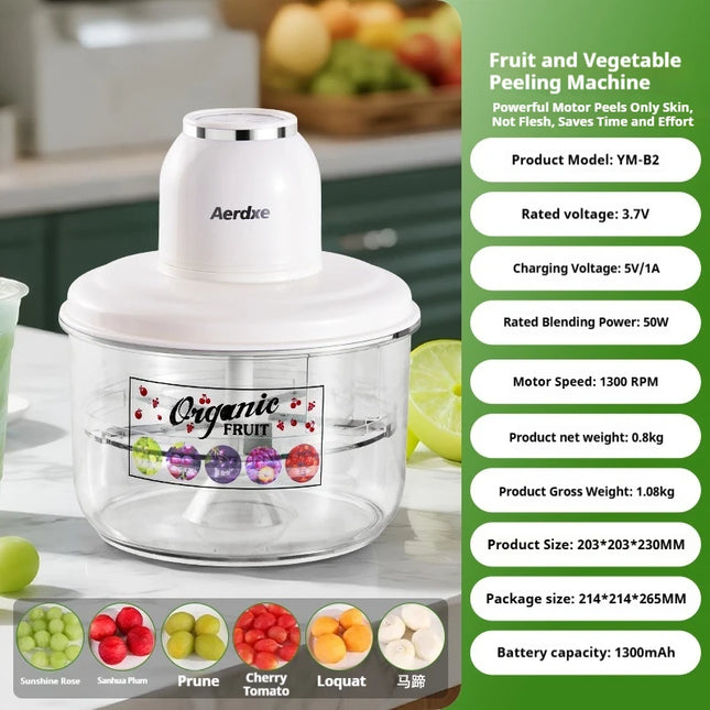 Electric Automatic Grape Peeling Machine Smart Home & Commercial Use Fruit Vegetable Peeler Efficient Kitchen Tool