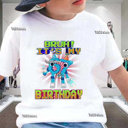 Summer Funny Six Seven 67 Digit Print Children's T-Shirt Casual Cotton Boys Short Sleeve Fashion Comfortable Kids Sport Clothes
