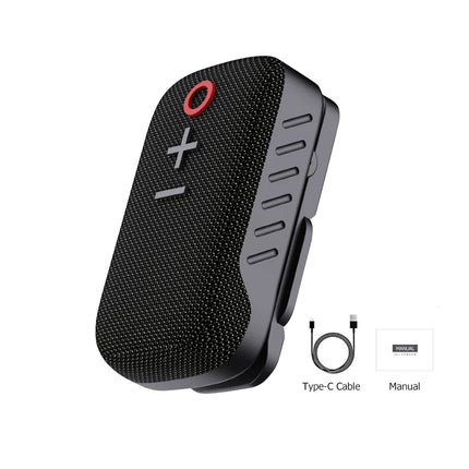 Wearable Bluetooth Speaker Mini Magnetic Clip Wireless Speaker 15H Playtime Portable Outdoor Waterproof Hands-free Call Speaker