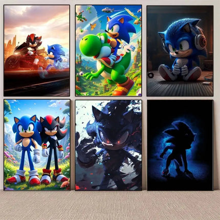 Sonic Self-adhesive Poster Sticker Waterproof / Sonic Self-adhesive Poster Sticker