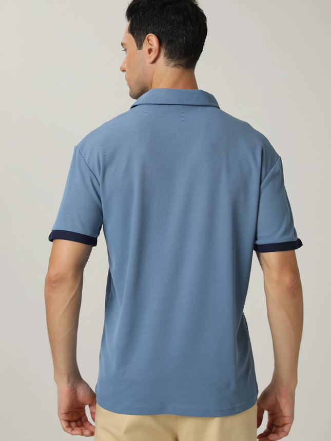 Men's Casual V-neck T-shirt Short Sleeved Summer Men's Comfortable Breathable Regular Fit Case Golf Polo Shirt Polo Collar