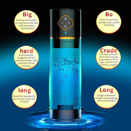 Electric Penis Water Pump Rechargeable Automatic Male Enlargement Erection Extend Men Cock sucking Penis Enlarge Pressure Device