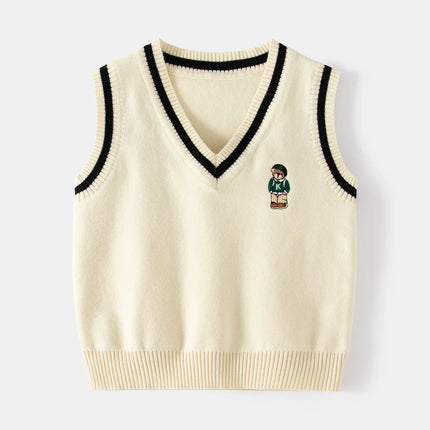 Toddler Boys Sweaters Vests Kids Girl Pullover Tops Knitwear Winter Children's Clothes