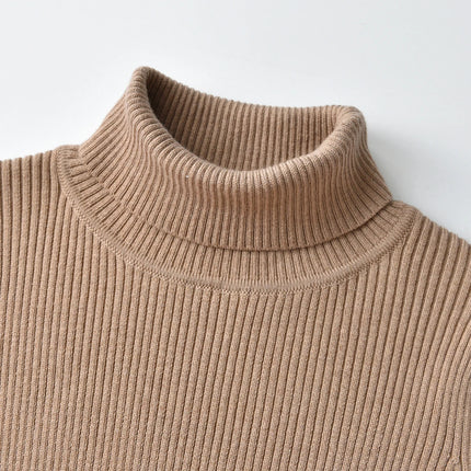 Kids Sweaters Children Autumn Winter Knitted Clothes Boys Girls Wool Knit Stand Collar Pullover Casual Clothing