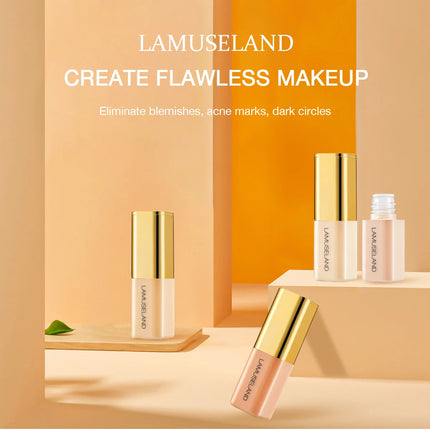 Wheat Tone Moisturizing Liquid Concealer Oil Control Invisible Full Coverage Pores Dark Circles Ivory Foundation Cream Makeup