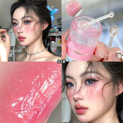 Cappuvini Cloudy Glow Temperature-changing Blush - Korean-inspired Gel Formula with Fine Shimmer for a Smooth, Radiant Finish