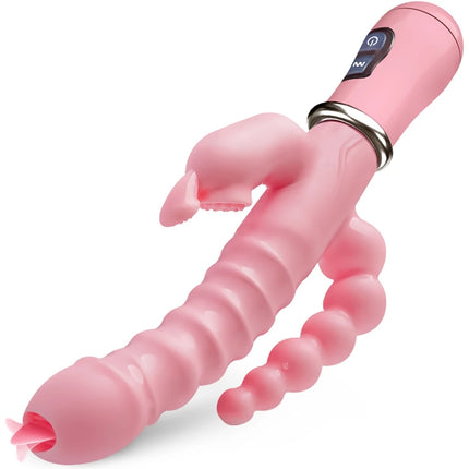  12 Speeds Dildo Vibrator G Spot Powerful Vibrating Cunnilingus Orgasm Sex Toys for Women Anal Stimulator Toys for Women Couple