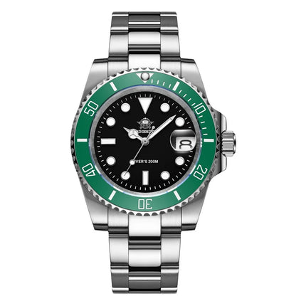 ADDIESDIVE Classic Men's Quartz Watch 20Bar Waterproof Super Luminous Diving Watches Stainless Steel Ceramic Bezel MY-H3-2 Watch