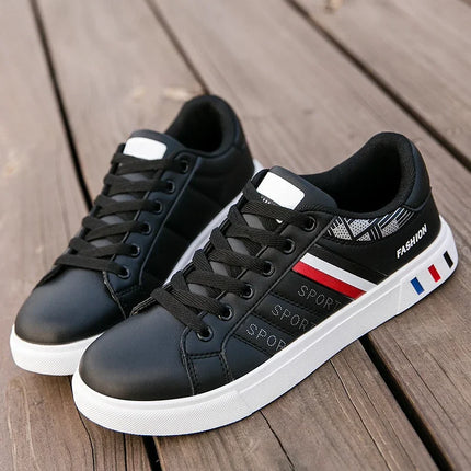 2024 Men's Casual Sneakers New Fashion Lace-up White Shoes Student Comfort Sports Plus Size Vulcanized Shoes Zapatillas De Hombre