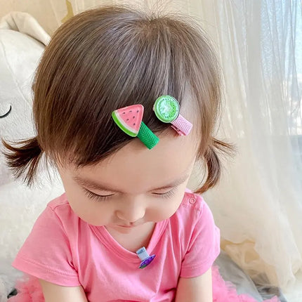 30Pcs Set Baby Hair Clips Cartoon Bows Flower Girls Hairpins Sweet Children Clips Barrettes Baby Hair Accessories