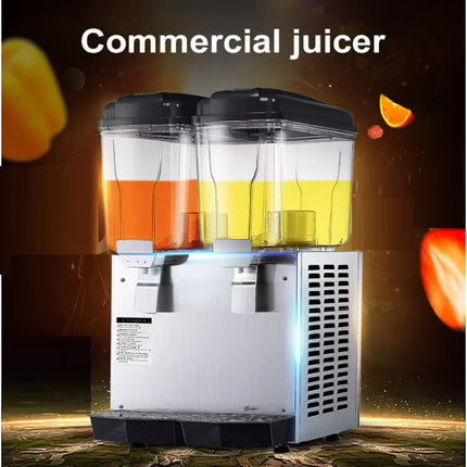 Commercial Automatic Stainless Steel 2 tank Cold Beverage Dispenser Electric Mini Juice Mixed Drink Machines