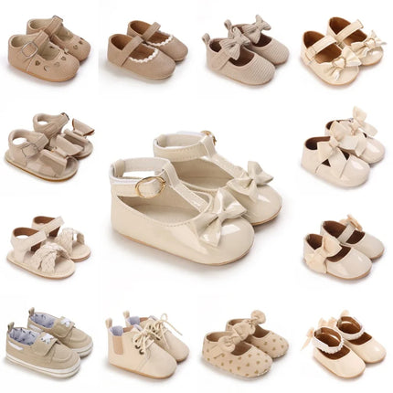 Spring and Autumn Bow Baby Princess Shoes Baby Shoes Baby Shoes Soft soled Anti slip Sneakers