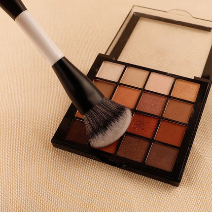 ★★★Double-ended Foundation Brush,Loose Powder, Blush Brush,Highlighter Brush,Beauty Tool,Contour Brush