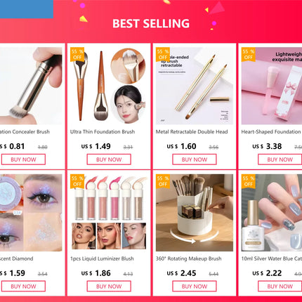 1 Pcs Concealer Makeup Brushes Precision Soft Fluffy Smudge Brush Cover Acne Dark Circles Multi-Function Detail Makeup Tools