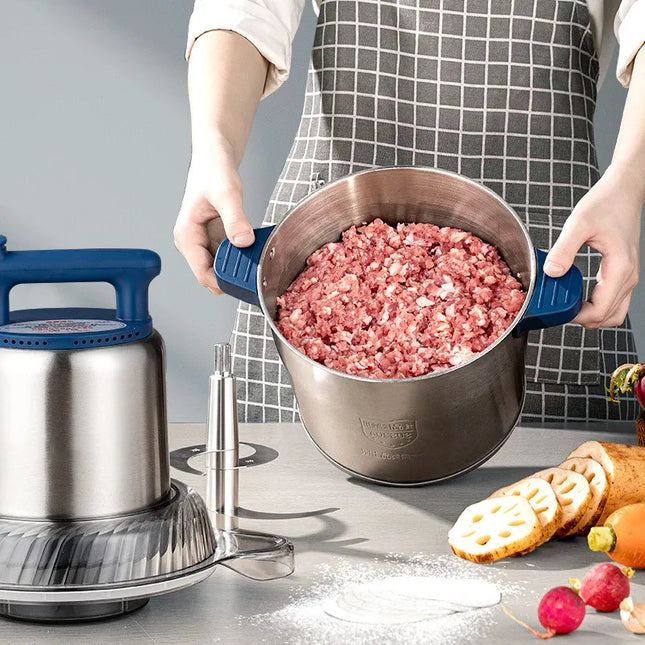 Professional 6L Commercial Meat Grinder, Industrial Grade Stainless Steel, 2-Speed Adjustable 1200W Motor, for Butcher Shop/Restaurant