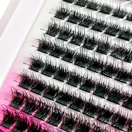 MIOFIA Fluffy Thick Russian Volume Lash Clusters 144 Clusters/Box 8-16mm Mixed Mink Individual Lashes
