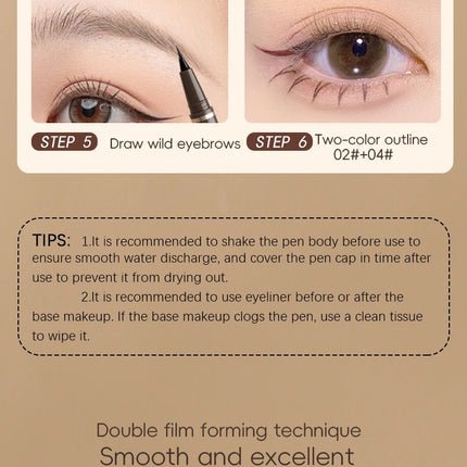 Smooth Very Fine Eyeliner Pen Longacting Quickdrying Waterproof Eyeliner Pen Suitable For Beginners Girls Holiday Gifts