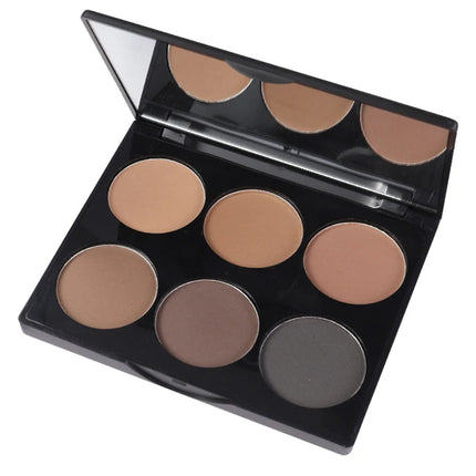6 Colors Highlighter Contour Palette Makeup 3D Bronzer Matte Contour Palette Face Bronzer Professional Highlight Contour Palette