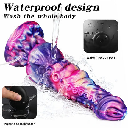 Realistic Squirting Dildo Silicone Anal Plug With Water Spray Function Animal Design Textured Body For Couples Adult Sex Toys