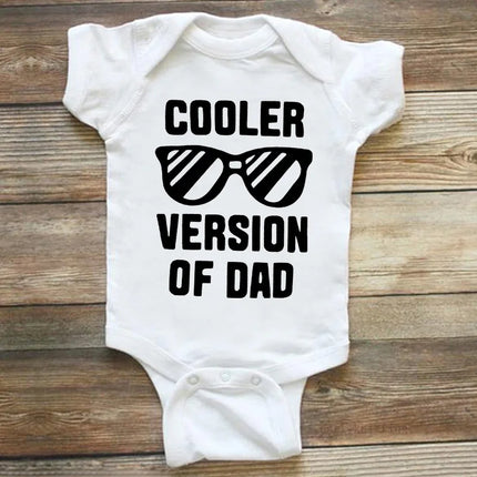 Funny Newborn Boys Girls Clothes Dad Letter Sunglasses Onesie Summer Casual Comfortable Crew Neck Baby Romper