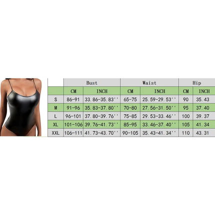 Women Sexy PU Leather Bodysuit Erotic Lingerie Bdsm Sexual Outfit Strappy Fetish Baby Doll Underwear Gothic Erotic Costumes