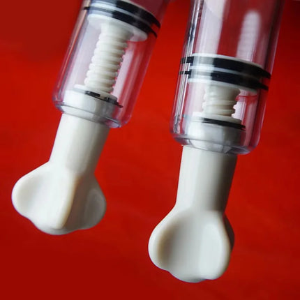 Clit Pussy Nippple Sucker Pump Vacuum Screw Clamp 2PCS Set,Breast Enlargement Enlarger Correction Sex Toy,Female Masturbation