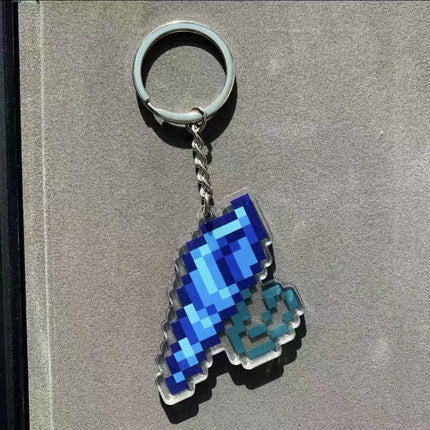 Game Stardew Valley Junimos Stardrop Cosplay Keychain Kawaii Acrylic Pixel Pendant Keyring Key Chain Bag Accessories Gift Prop