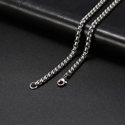 My Shape 3mm-10mm Cuban Chain Stainless Steel Necklaces for Men Male Chains Figaro Box Chain Choker Punk Jewelry 45cm 50cm 60cm