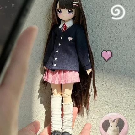 Authen1/6 Bjd Blind Box Miralab Don'T Mess With My Bangs Series Bjd Movable Joint Doll Rubber Hair Transplantation Set
