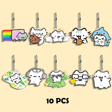 Funny Cat Character Keychain Student Gift Bag Women's Bag Cute Things Gift For Best Friends Wholesale Gifts Kitty