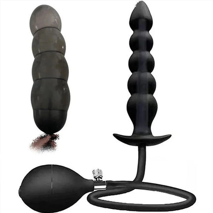 Silicone Inflatable Butt Plug Removable Pump for Anal Stretch Large Anal Plug Anal Trainer Anal Dildo Buttplugs Anal Sex Toys