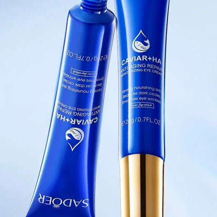 Caviar Eye Bag Removal Cream Hyaluronic Acid Anti-Wrinkle Firming Skin Fade Fine Lines Anti Dark Circle Puffiness Eye Care 20g