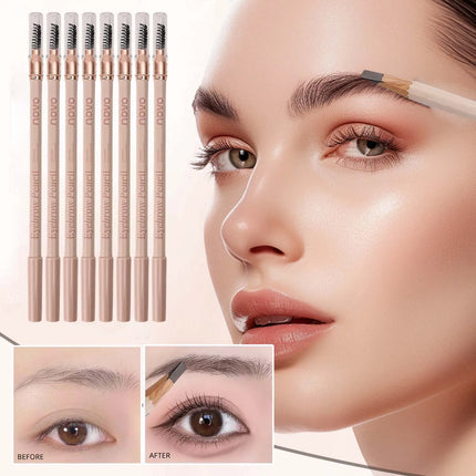 Natural Matte Eyebrow Pen Professional Wild Eye Brow Makeup Tools Waterproof Lasting Eyebrow Enhancers Double-Ended Cosmetics