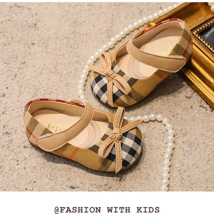 NEW Classic Winter Princess Shoes Baby Soft-solar Toddler Shoes Girl Children Plate Cloth Single Shoes 0-3 Years Old Bow Sandals