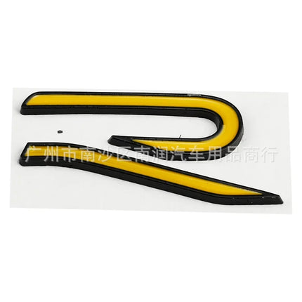 New R Emblem Car Metal Body Tail Trunk Sticker Car Grill Badge Emblem For Volkswagen VW GTI Rline Polo Golf MK8 Touareg Passat