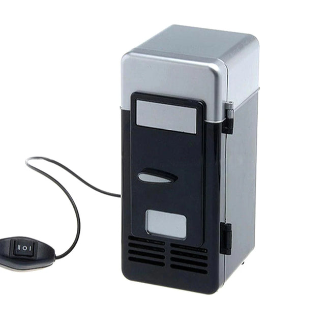 USB Refrigerator Fridge Portable Cooler Mini Beverage Drink Cans Cooler / Warmer for Car Laptop PC Computer Black Red Color 2025