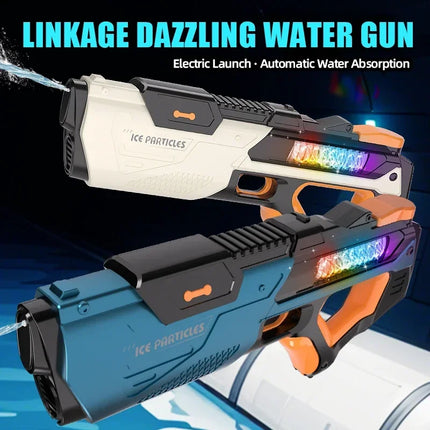 Full Electric Automatic Water Storage Gun Toys Portable Children Summer Beach Outdoor Fight Fantasy Toys for Boys Kids Game