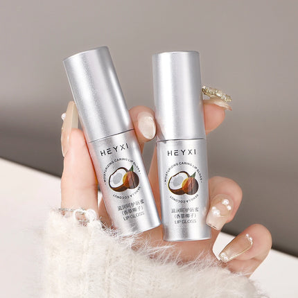 Vanilla coconut flavored moisturizing and caring lip gloss, suitable for all skin types, moisturizes and moisturizes the lips