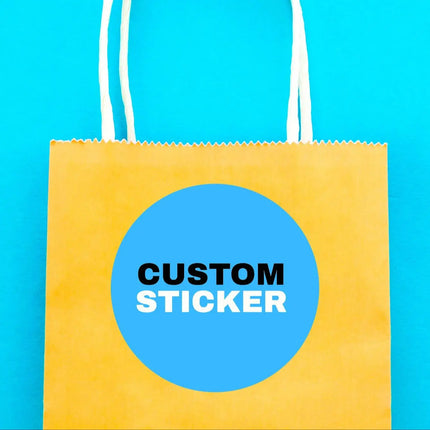 1/36/60/120/180/240/360PCS Custom Round Waterproof Custom Stickers, Personalizable with Logo/Image/Text, for Any Occasion