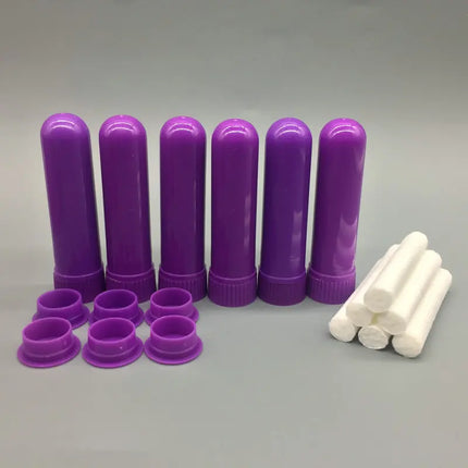 100sets Empty Nasal Inhaler Tubes White Inhaler Stick for Essential Oil Aromatherapy Blank Nasal Inhalers for Essential Oils