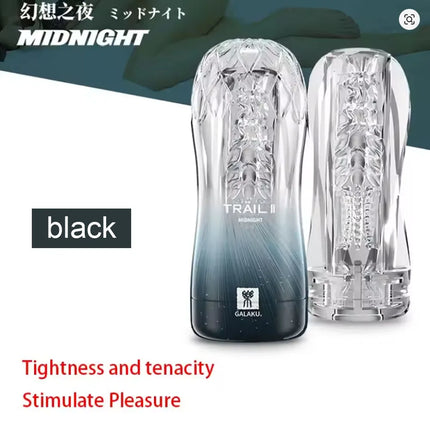 Soft Vagina Simulation Vacuum Sucking Male Masturbator Cup Transparent Pocket Pussy Adult Endurance Training Sex Toys for Men