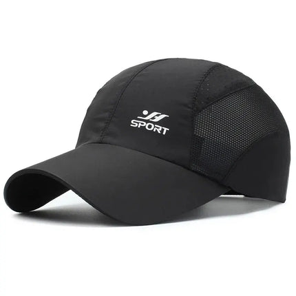 Spring Summer New Sports Hats Men's Sun Hats Outdoor Quick Drying Fabric Baseball Net Caps Sunscreen Breathable Caps