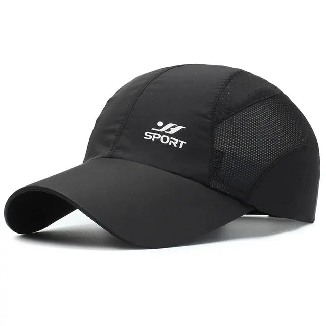 Spring Summer New Sports Hats Men's Sun Hats Outdoor Quick-Drying Fabric Baseball Mesh Caps Sunscreen Breathable Caps