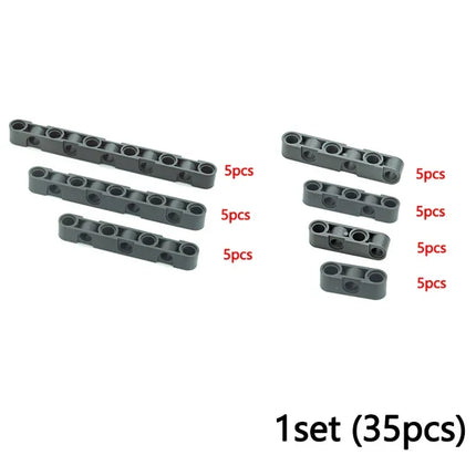 Compatible 32316 60483 Thick Hole Arm Beam Liftarm Set  Technical Creative Parts MOC Brick Car Truck Accessories Building Blocks