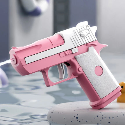 Kids Mechanical Continuous Firing Water Gun Toys High Pressure Mini Pistol Water Guns for Baby Fun Summer Outdoor Beach Pool Toy