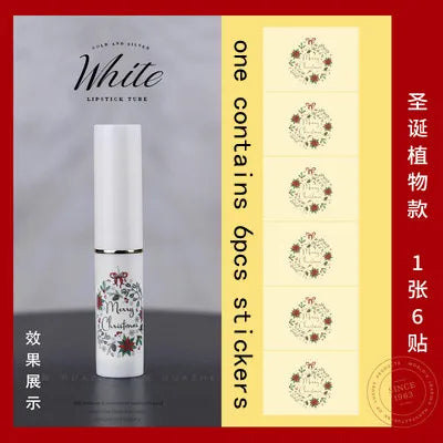 10/30/50/100pcs Direct Filling Empty Lipstick Tube Lip Balm Container Plastic Lipstick Shell Cosmetics Packaging Box And Sticker