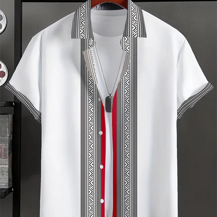 New Men's Large Size Shirts Daily Versatile Comfortable Breathable Short-sleeved Men's Button-down Shirts Fashion Men's Clothing