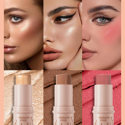 Contour Stick Set Natural Matte Finish Highlighters Shadow Waterproof Contouring Wand V-face Shaping Contour Pen Face Makeup